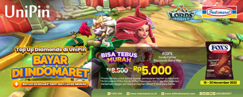Top Up Diamonds Lords Mobile, Bisa Tebus Murah FOX’S Candy Coffee + Bonus Item Eksklusif Lords Mobile
